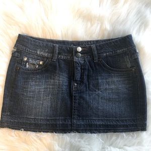 J Star y2k micro mini denim skirt